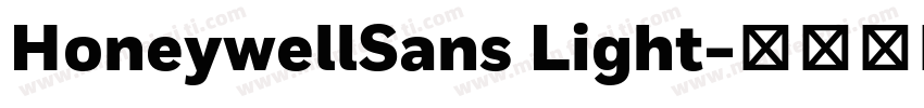 HoneywellSans Light字体转换